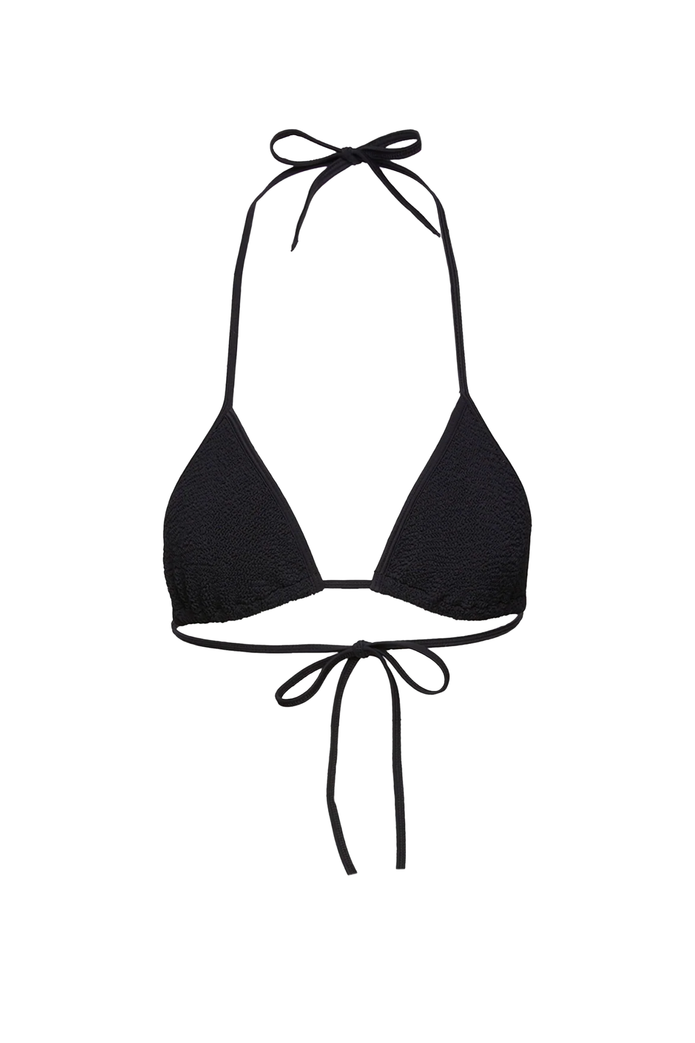 Black Triangle String Bikini Top