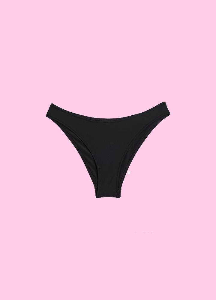 Solid Color Cheeky Bikini Bottoms