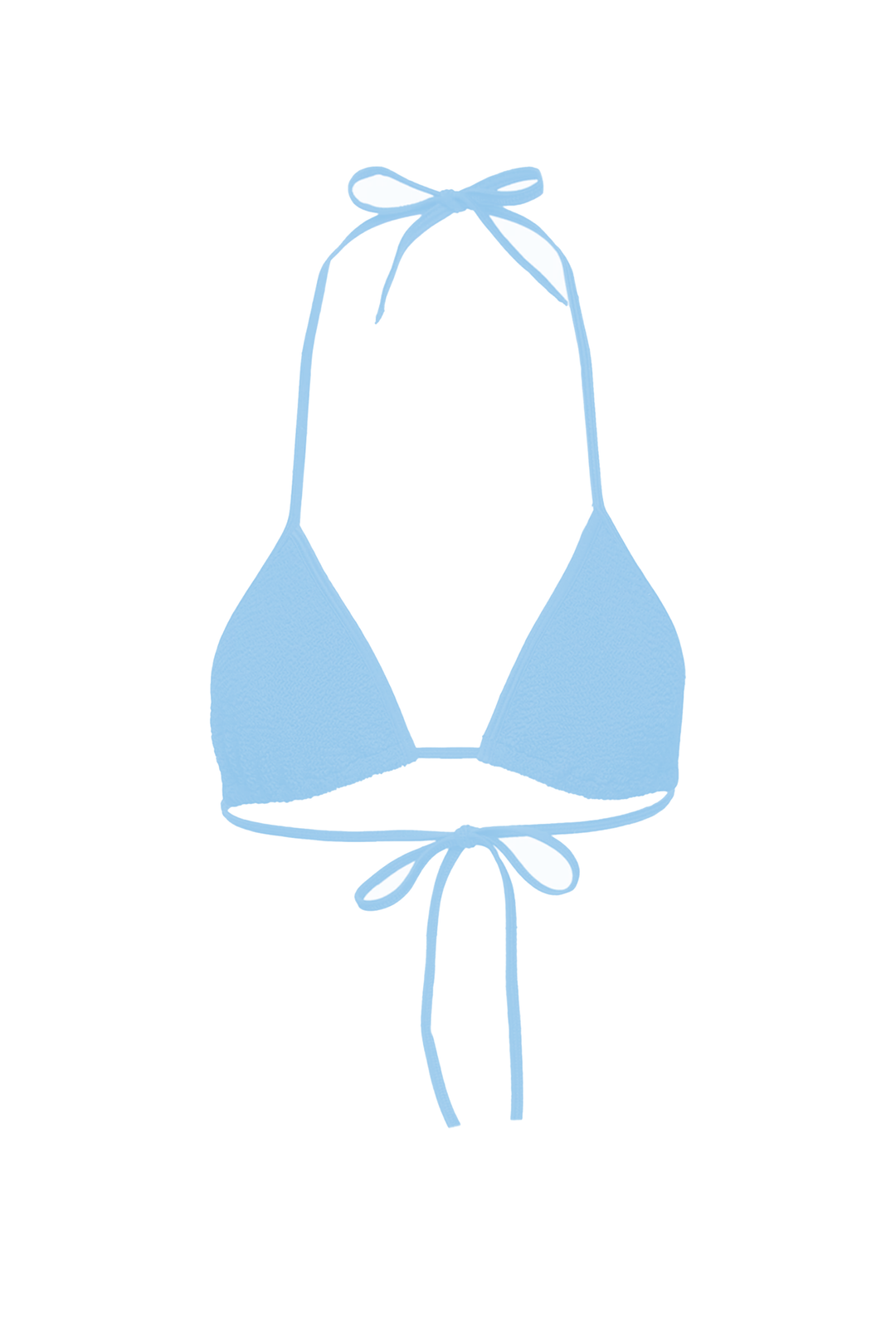 Solid Color Triangle Bikini Top