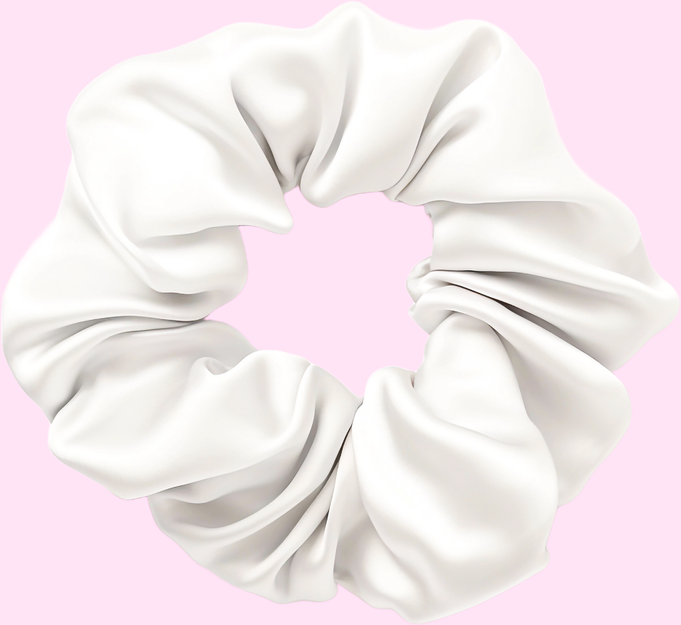 White Swim Scrunchie