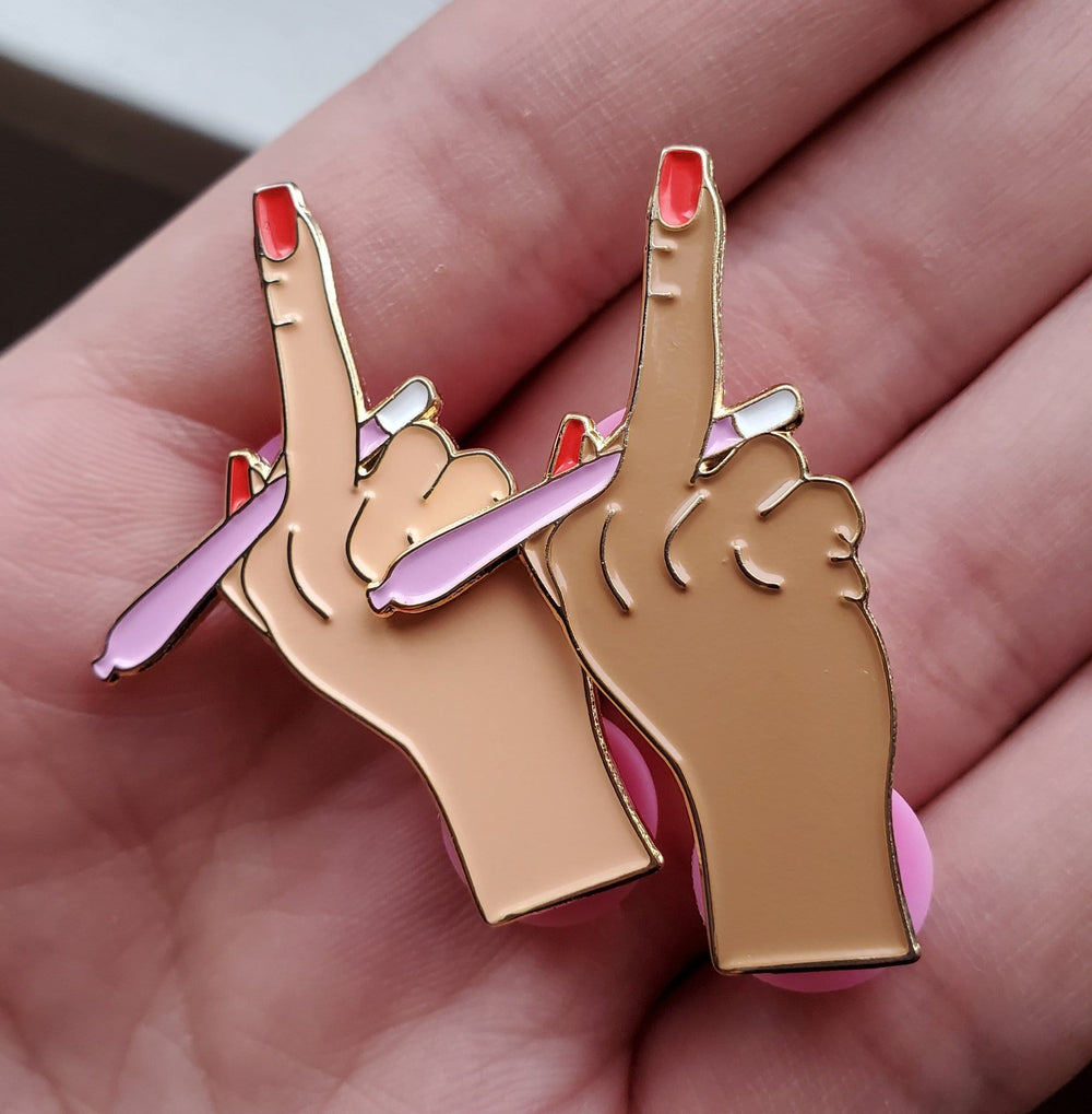 FU Soft Enamel Pin - Lalele