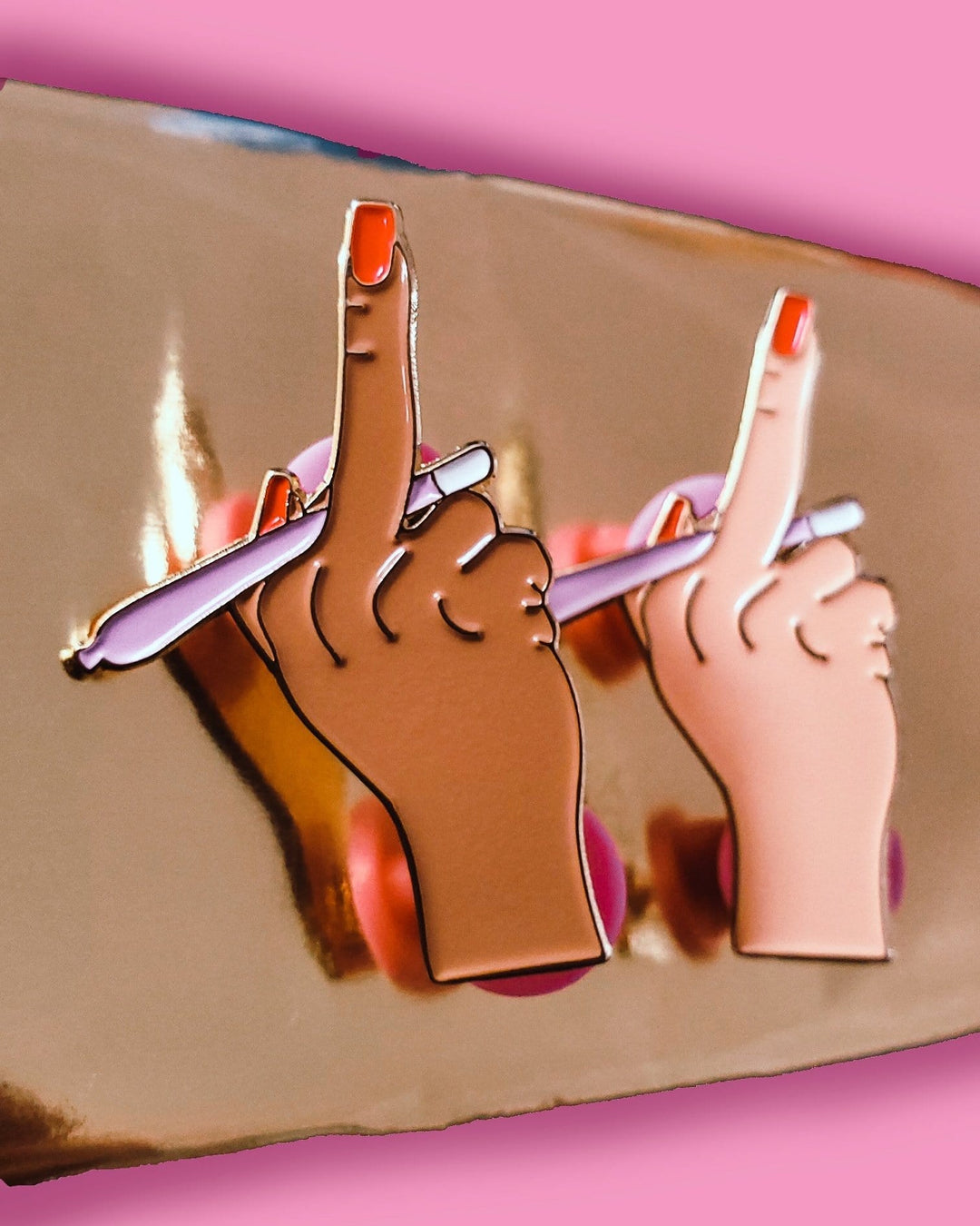 FU Soft Enamel Pin - Lalele