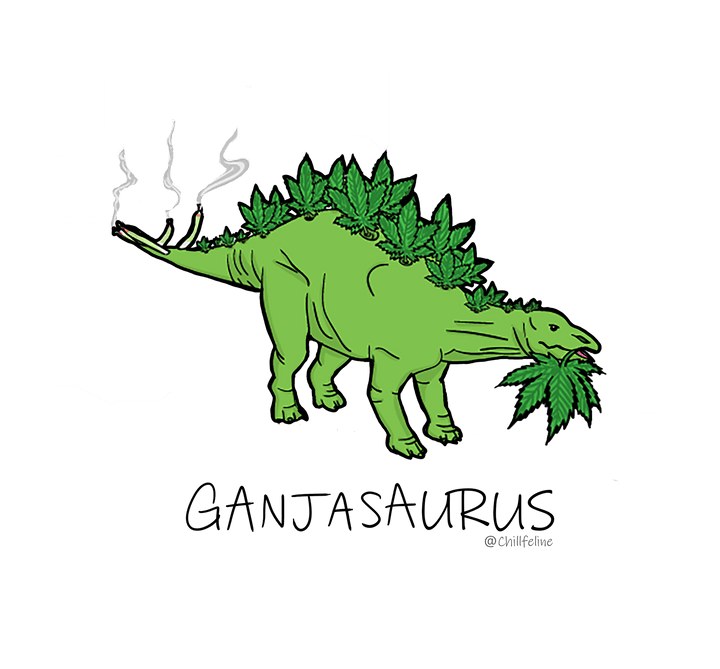 Ganjasaurus Print - Lalele